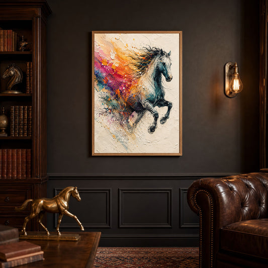Painted Spirit Horse Poster Print