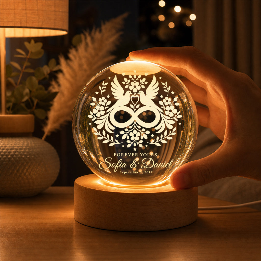 Personalized Crystal Ball Lamp
