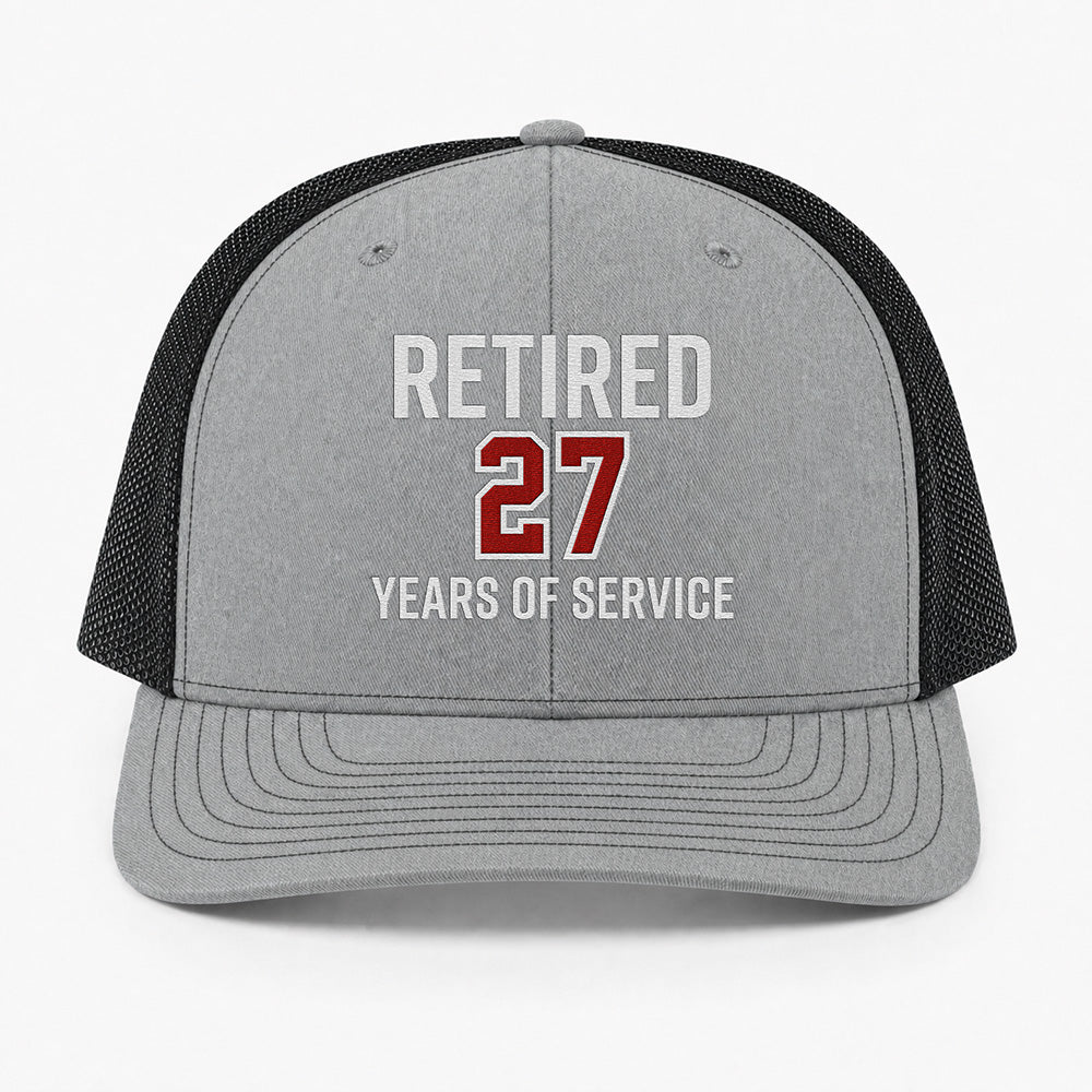 Custom Firefighter Retirement Richardson 112 Trucker Cap - Embroidered
