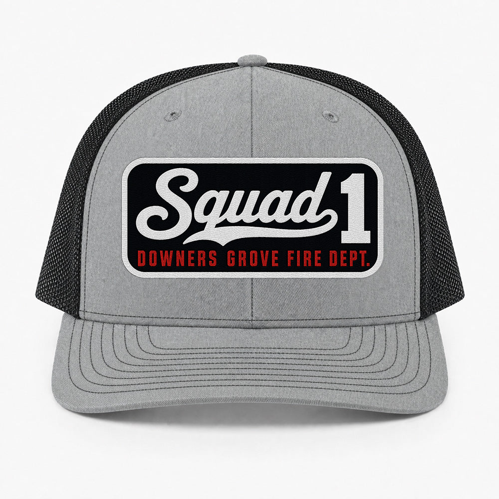 Custom Blackout Script Patch Richardson 112 Trucker Cap - Embroidered