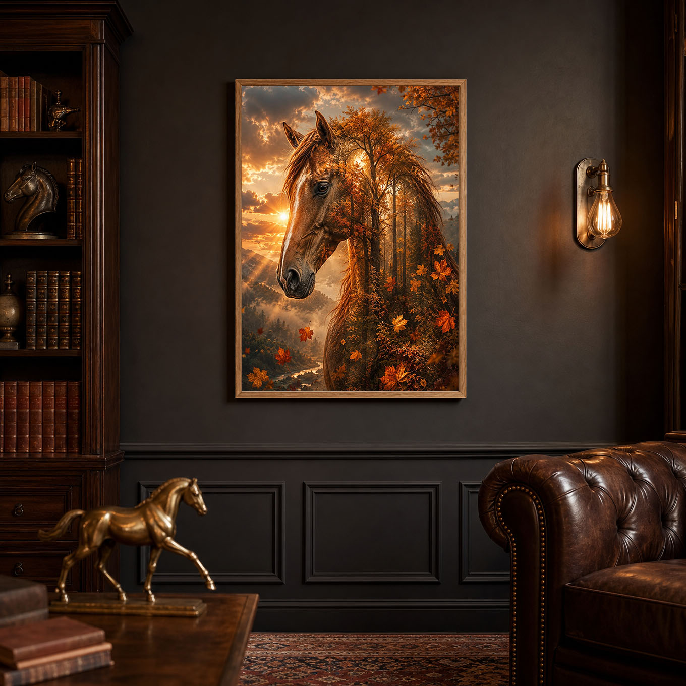 Autumn Spirit Horse Poster Print
