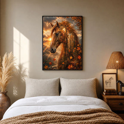 Autumn Spirit Horse Poster Print