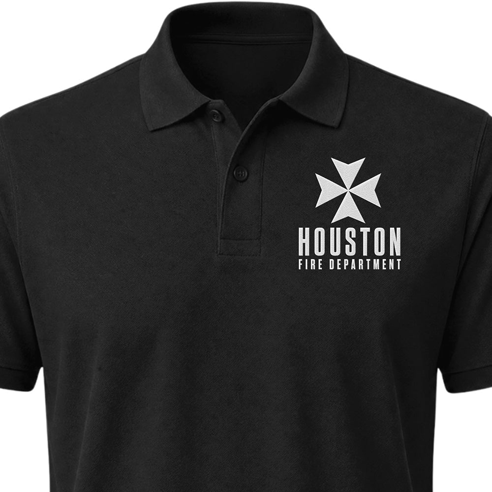 Custom Fire Department Embroidered Polo