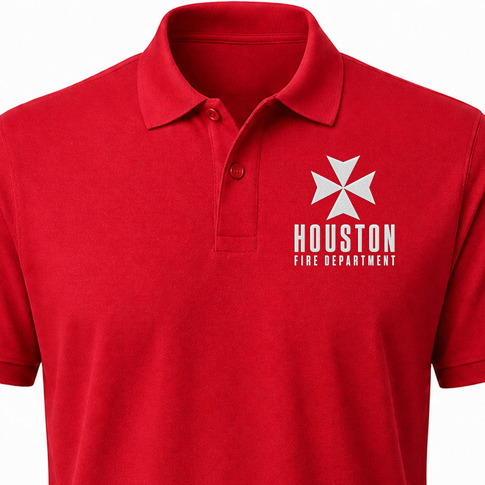 Custom Fire Department Embroidered Polo