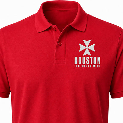 Custom Fire Department Embroidered Polo
