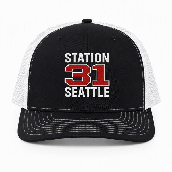 Custom Station Number Richardson 112 Trucker Cap - Embroidered