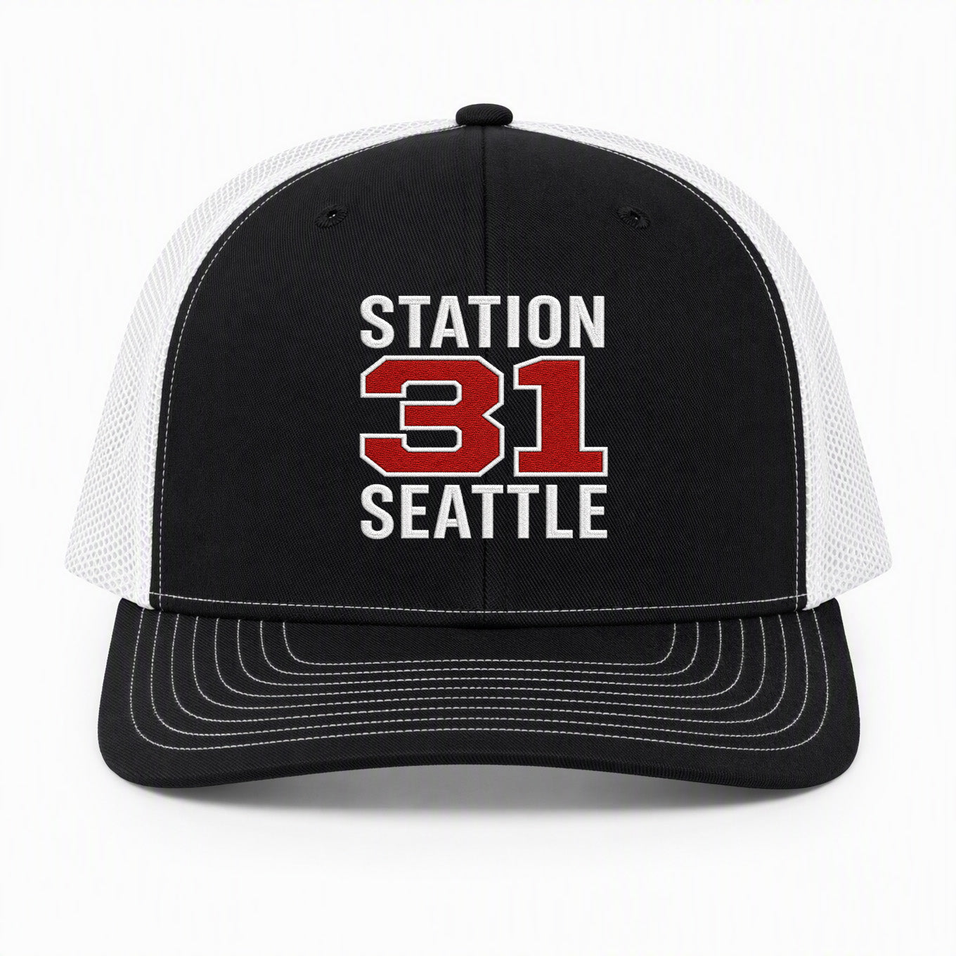 Custom Station Number Richardson 112 Trucker Cap - Embroidered