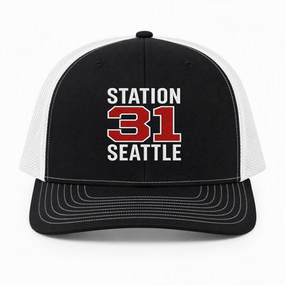 Custom Station Number Richardson 112 Trucker Cap - Embroidered