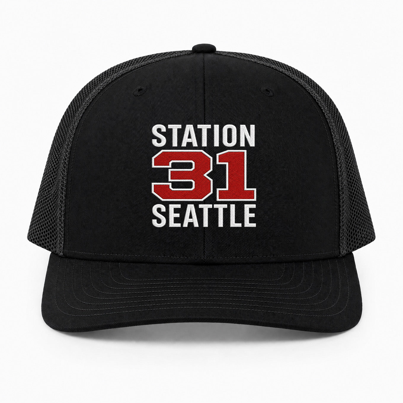 Custom Station Number Richardson 112 Trucker Cap - Embroidered
