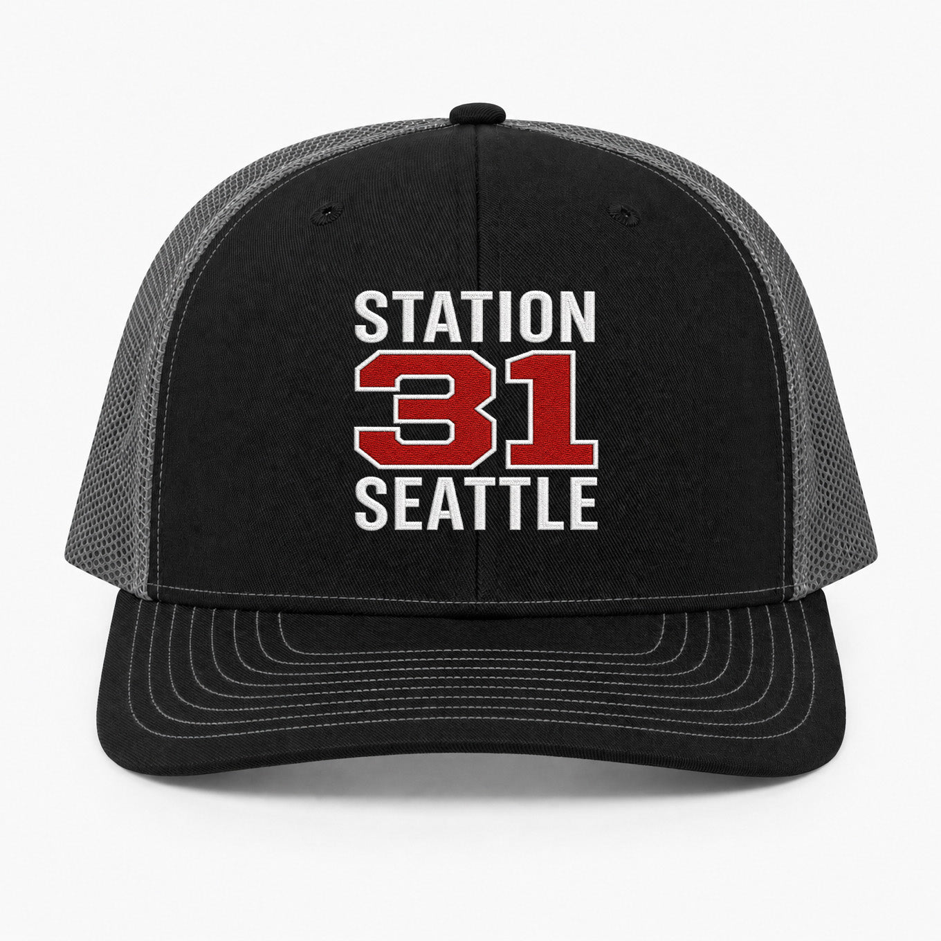 Custom Station Number Richardson 112 Trucker Cap - Embroidered