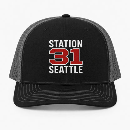 Custom Station Number Richardson 112 Trucker Cap - Embroidered