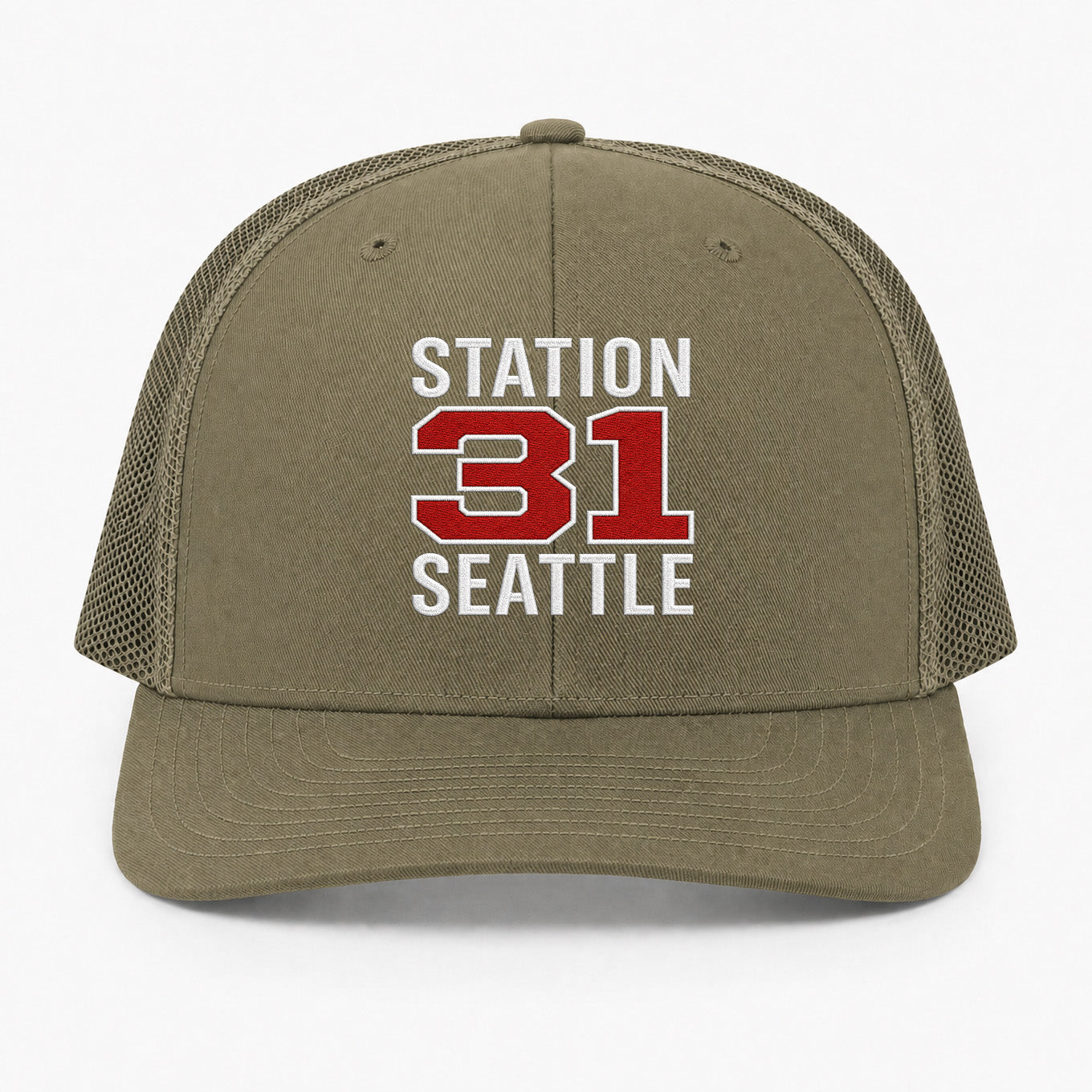 Custom Station Number Richardson 112 Trucker Cap - Embroidered