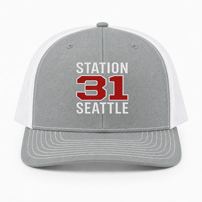 Custom Station Number Richardson 112 Trucker Cap - Embroidered