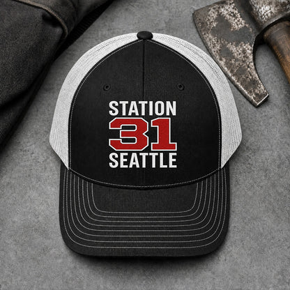 Custom Station Number Richardson 112 Trucker Cap - Embroidered