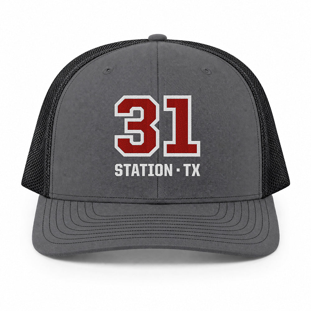 Custom Big Number Richardson 112 Trucker Cap - Embroidered