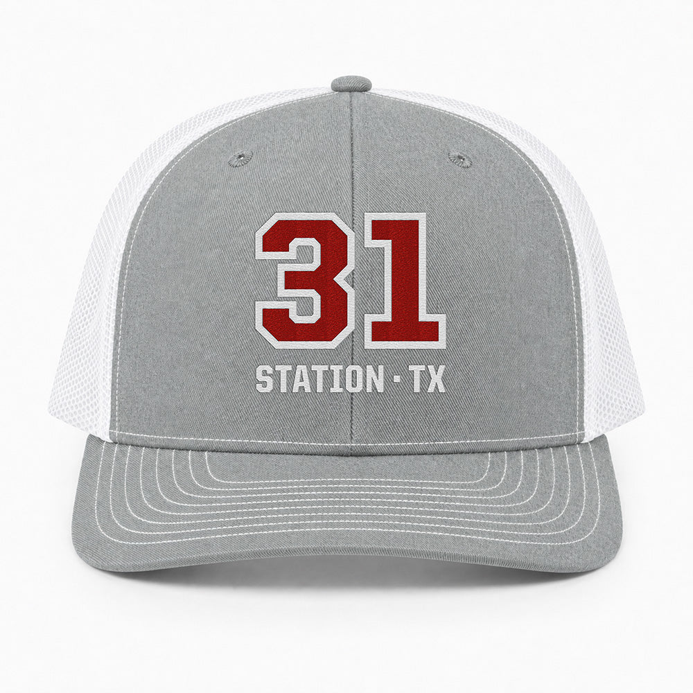 Custom Big Number Richardson 112 Trucker Cap - Embroidered