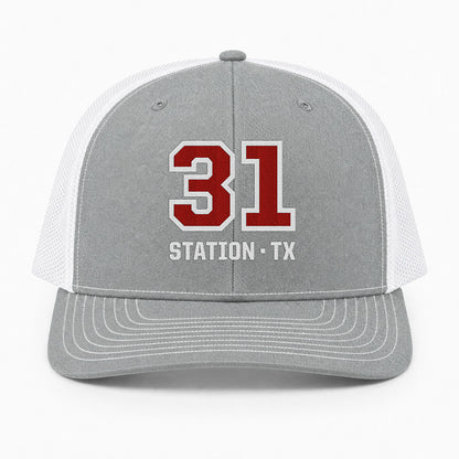 Custom Big Number Richardson 112 Trucker Cap - Embroidered