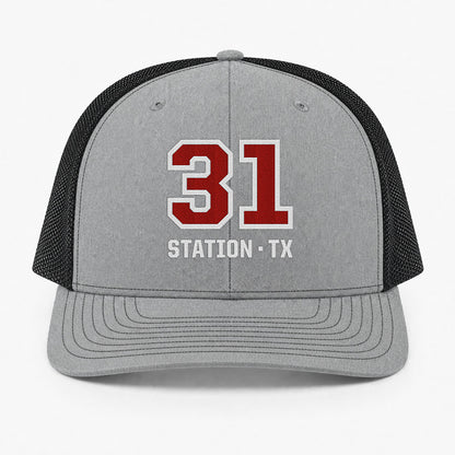 Custom Big Number Richardson 112 Trucker Cap - Embroidered