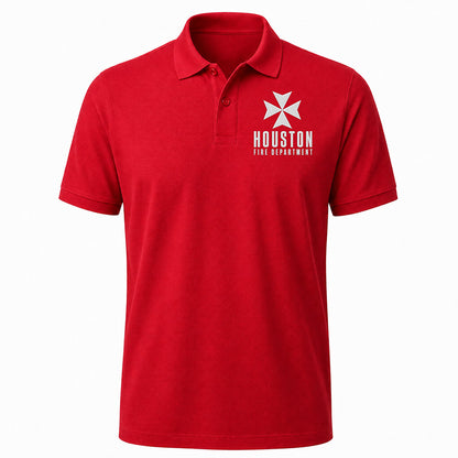 Custom Fire Department Embroidered Polo
