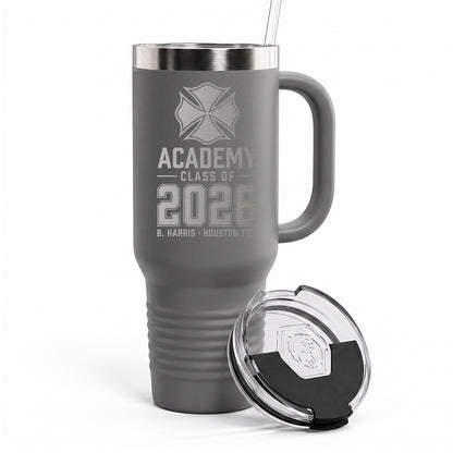 Custom Fire Academy Graduation Engraved Tumbler 40oz