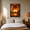 Majestic Horse Enchanted Forest Sunset Poster Print