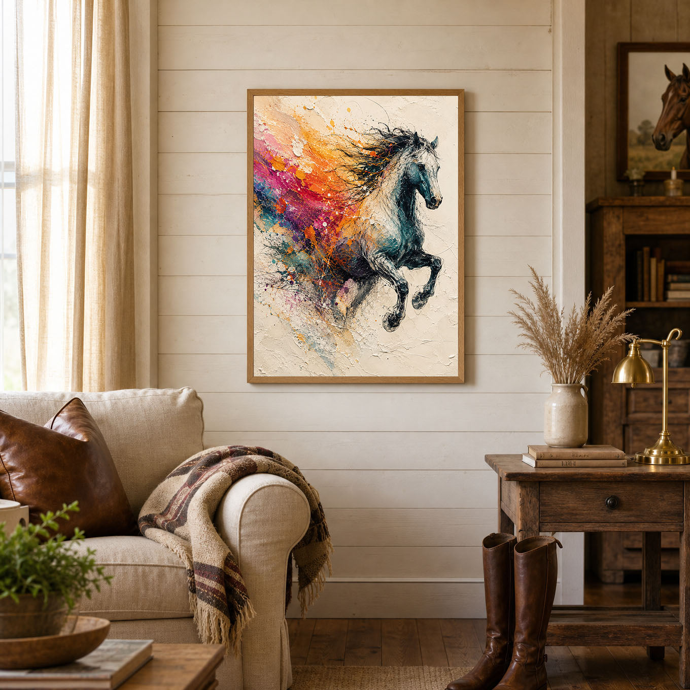 Painted Spirit Horse Poster Print