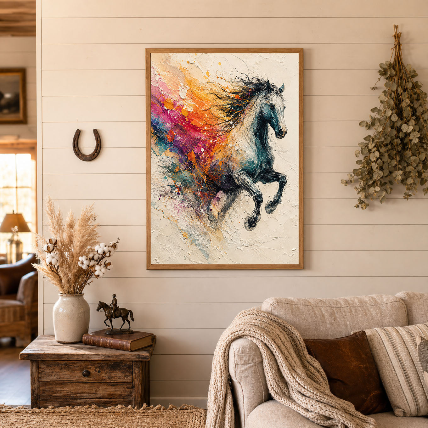 Painted Spirit Horse Poster Print