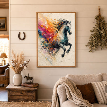 Painted Spirit Horse Poster Print