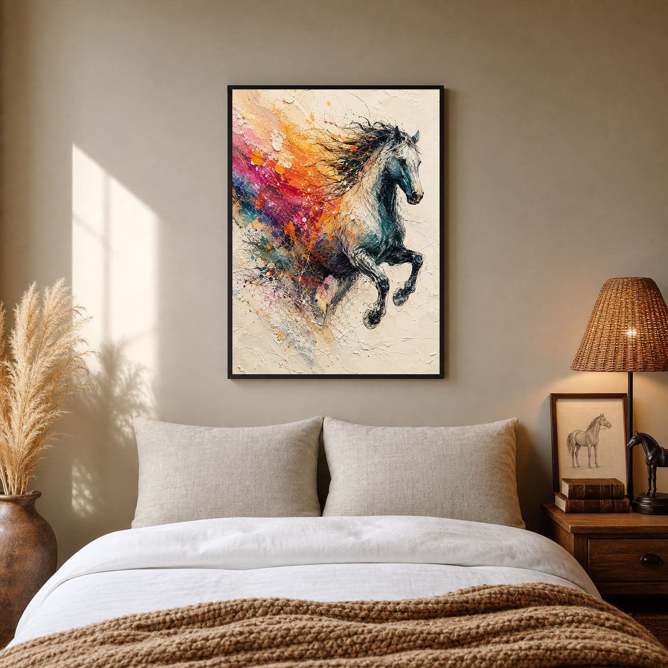 Painted Spirit Horse Poster Print