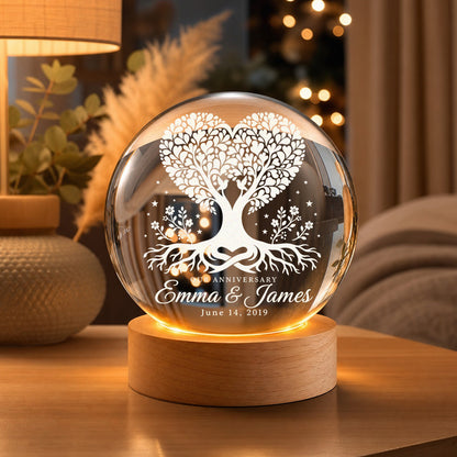 Personalized Crystal Ball Lamp