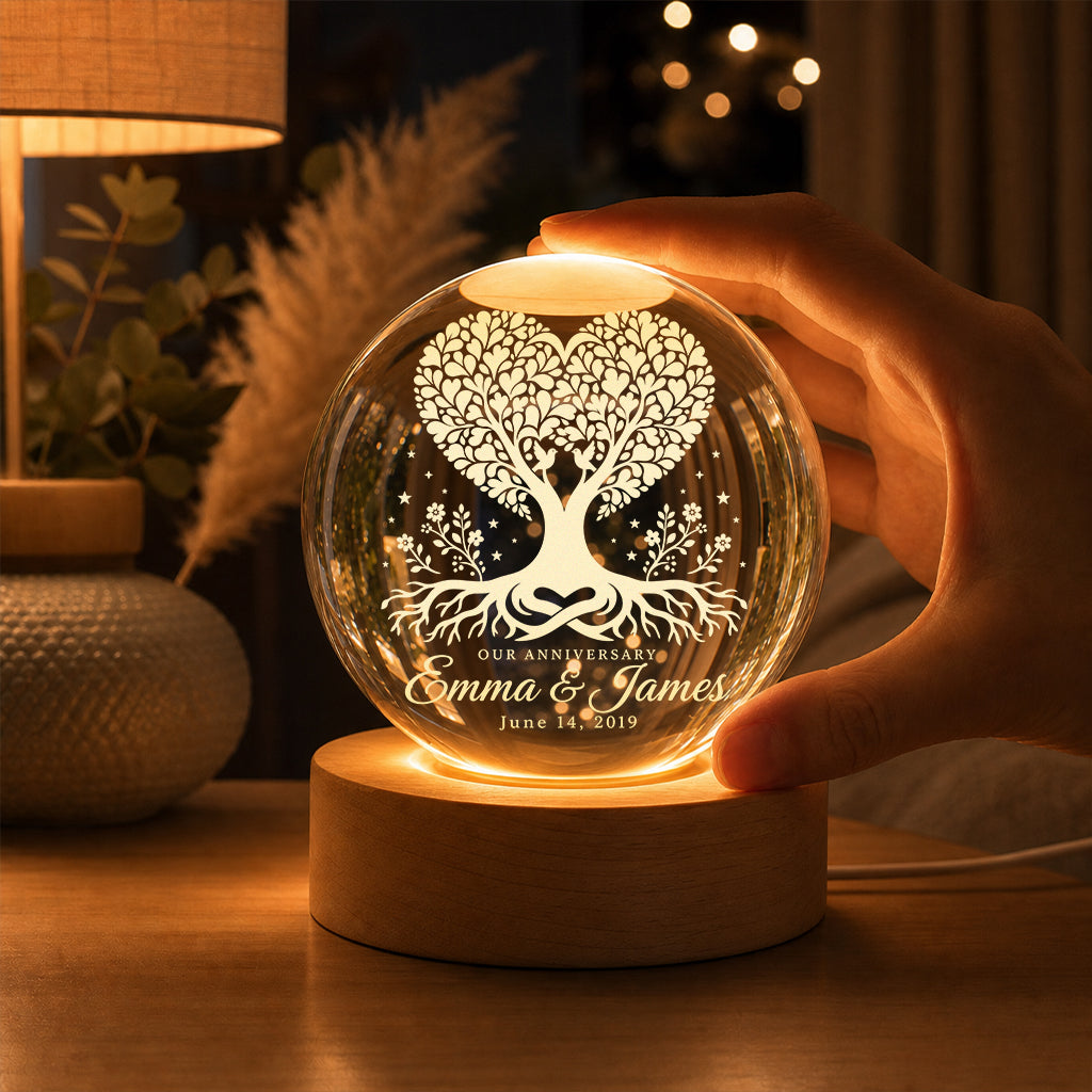 Personalized Crystal Ball Lamp