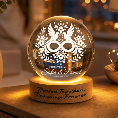 Personalized Crystal Ball Lamp