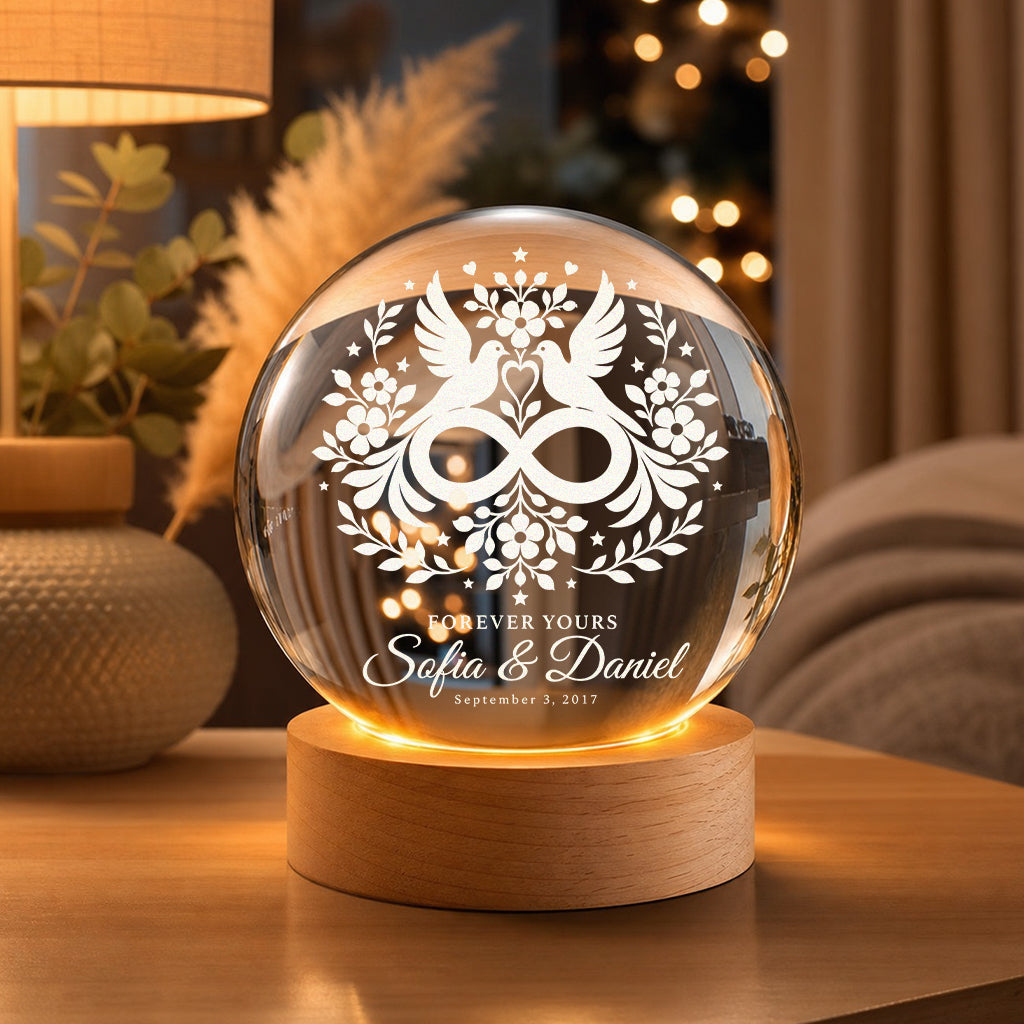 Personalized Crystal Ball Lamp
