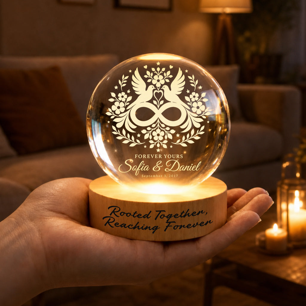 Personalized Crystal Ball Lamp
