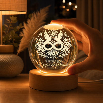 Personalized Crystal Ball Lamp