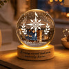 Personalized Compass & Cardinals Crystal Ball Lamp