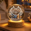 Personalized Constellation Heart Crystal Ball Lamp