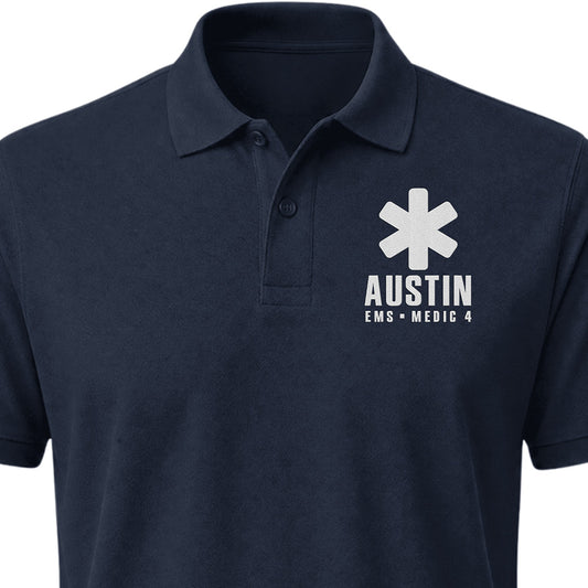 Custom EMS Embroidered Polo