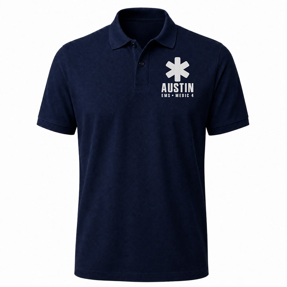 Custom EMS Embroidered Polo