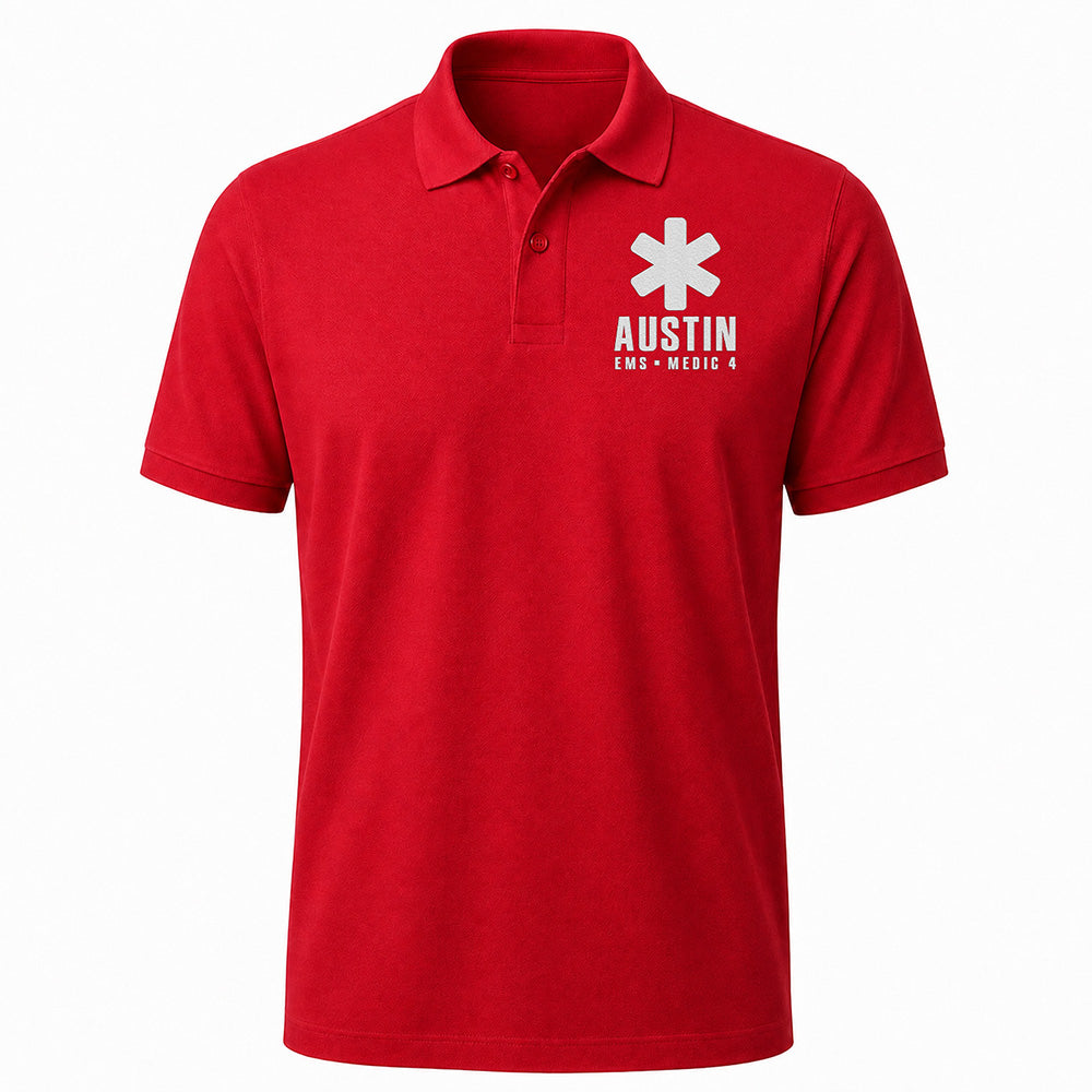 Custom EMS Embroidered Polo