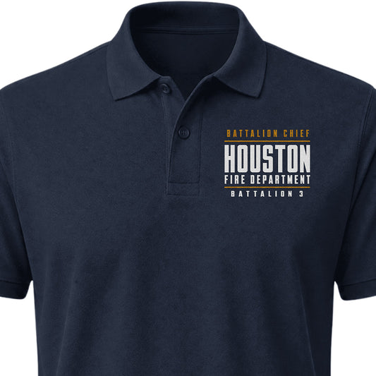 Custom Fire Chief Embroidered Polo