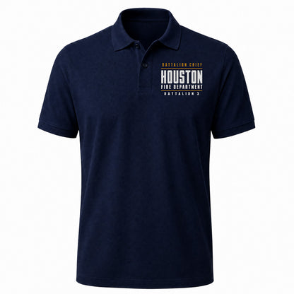 Custom Fire Chief Embroidered Polo