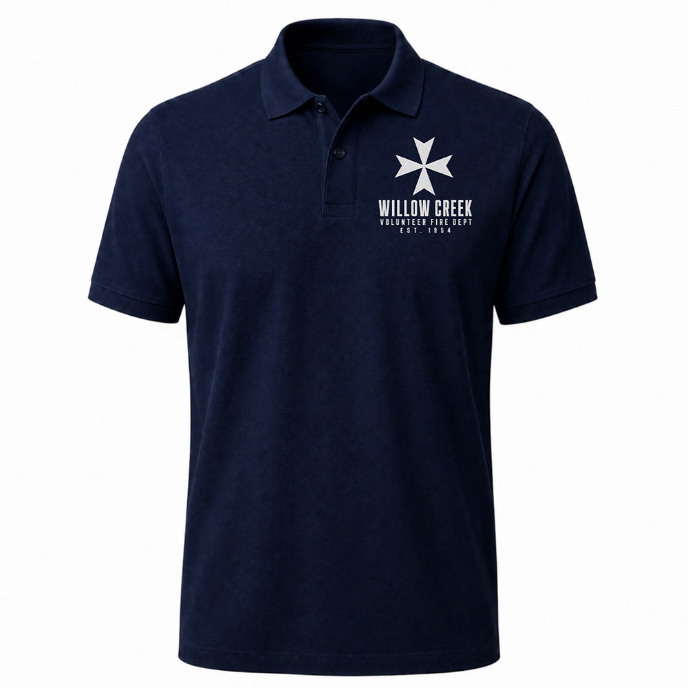 Custom Volunteer Fire Department Embroidered Polo