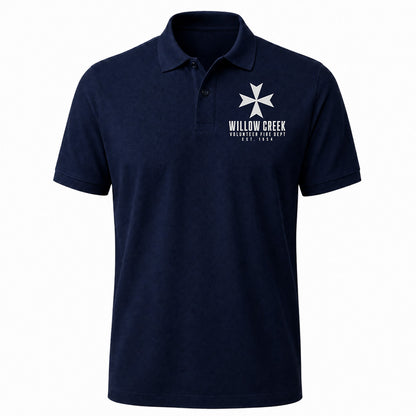 Custom Volunteer Fire Department Embroidered Polo