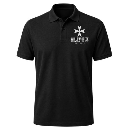 Custom Volunteer Fire Department Embroidered Polo