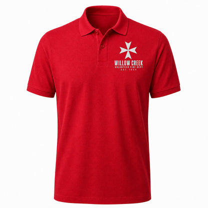 Custom Volunteer Fire Department Embroidered Polo
