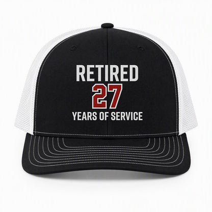 Custom Firefighter Retirement Richardson 112 Trucker Cap - Embroidered