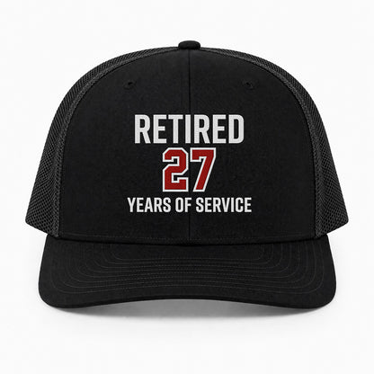 Custom Firefighter Retirement Richardson 112 Trucker Cap - Embroidered