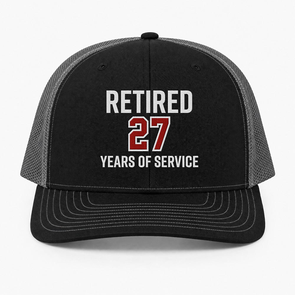 Custom Firefighter Retirement Richardson 112 Trucker Cap - Embroidered