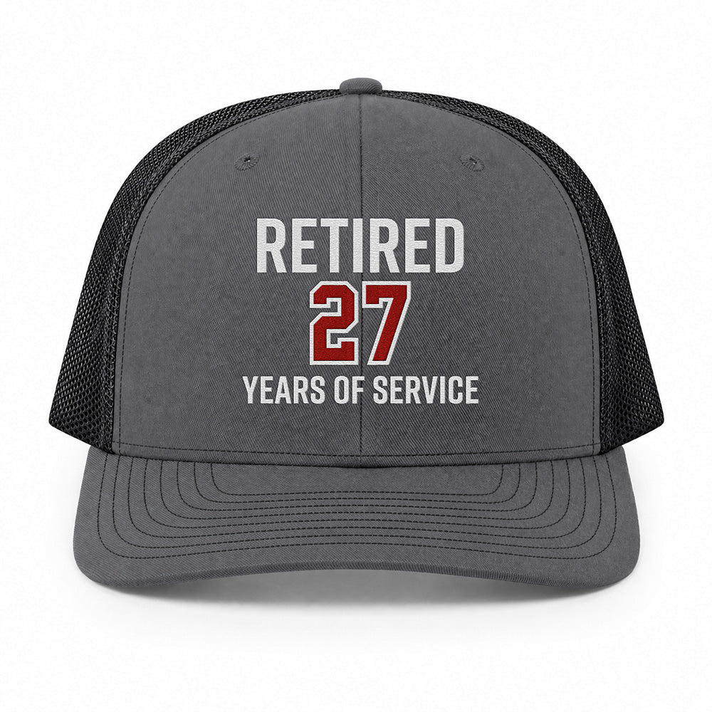 Custom Firefighter Retirement Richardson 112 Trucker Cap - Embroidered